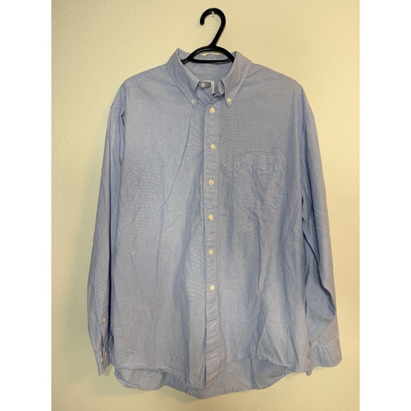 Brooks Brothers Other - Brooks Brothers 346 Mens Large Blue Button Down Shirt Regular Fit Long Sleeve L